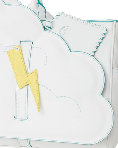 Sprayground Premium | CLOUDY WITH A CHANCE OF SHARK DUFFLE