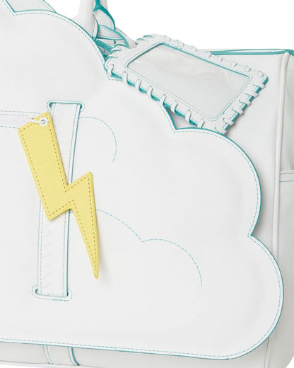 Sprayground Premium | CLOUDY WITH A CHANCE OF SHARK DUFFLE