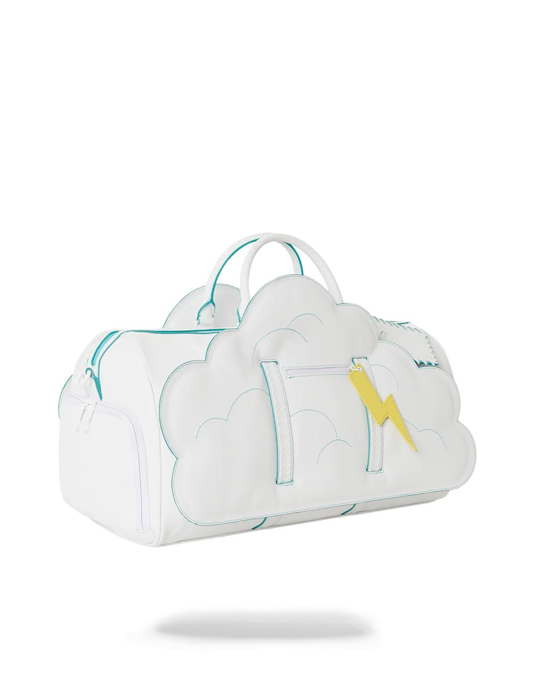 Sprayground Premium | CLOUDY WITH A CHANCE OF SHARK DUFFLE