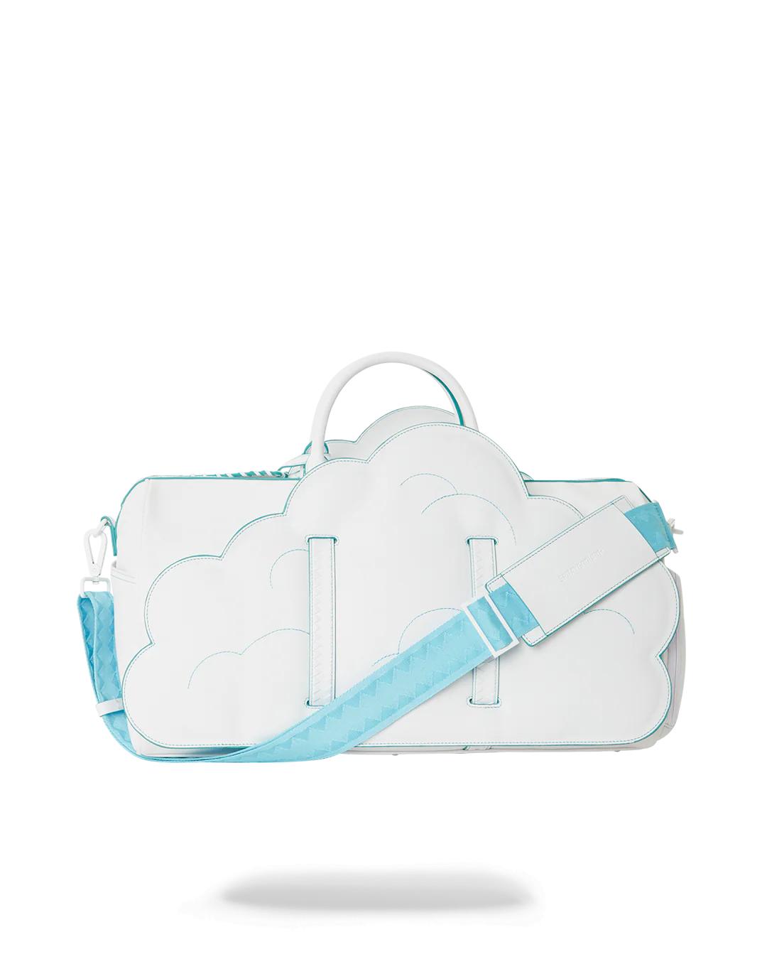 Sprayground Premium | CLOUDY WITH A CHANCE OF SHARK DUFFLE