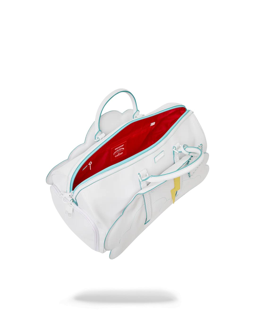 Sprayground Premium | CLOUDY WITH A CHANCE OF SHARK DUFFLE