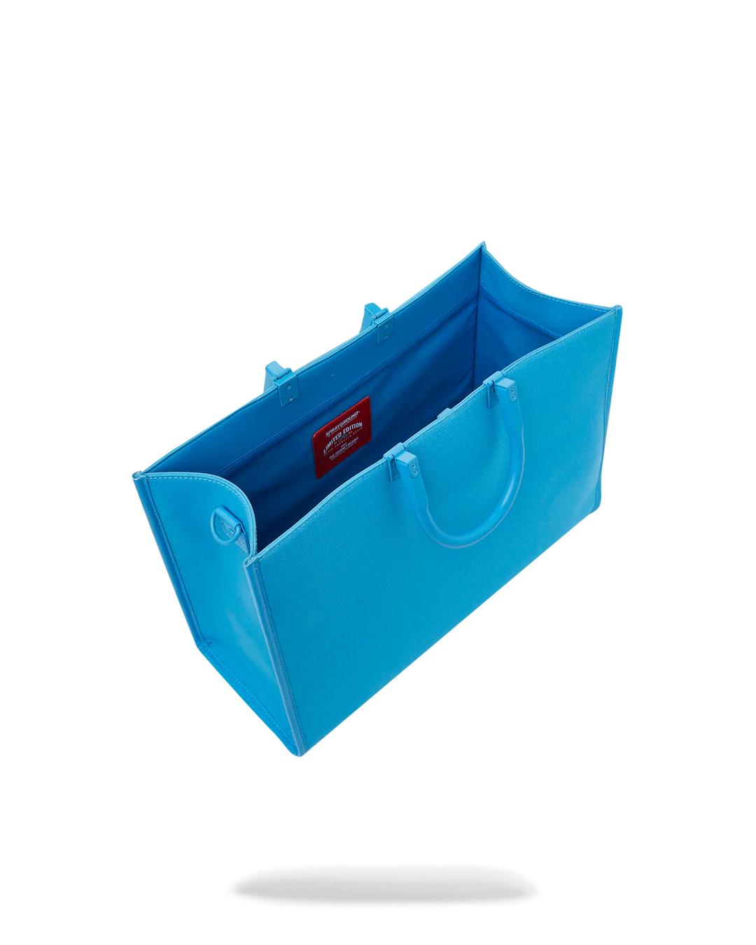 Sprayground Featured | HEAVY METAL SHARK BLUE TORTUGA TOTE