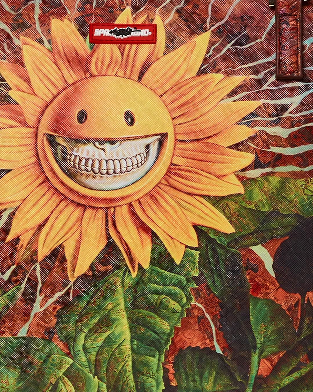 Sprayground Signature | SUNFLOWER GRIN RON ENGLISH COLLAB TOTE