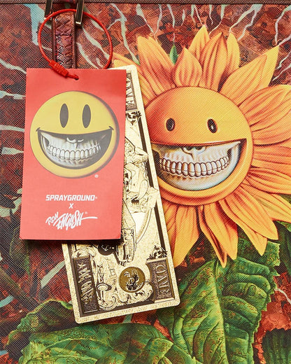 Sprayground Signature | SUNFLOWER GRIN RON ENGLISH COLLAB TOTE