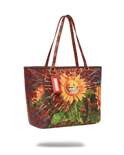 Sprayground Signature | SUNFLOWER GRIN RON ENGLISH COLLAB TOTE