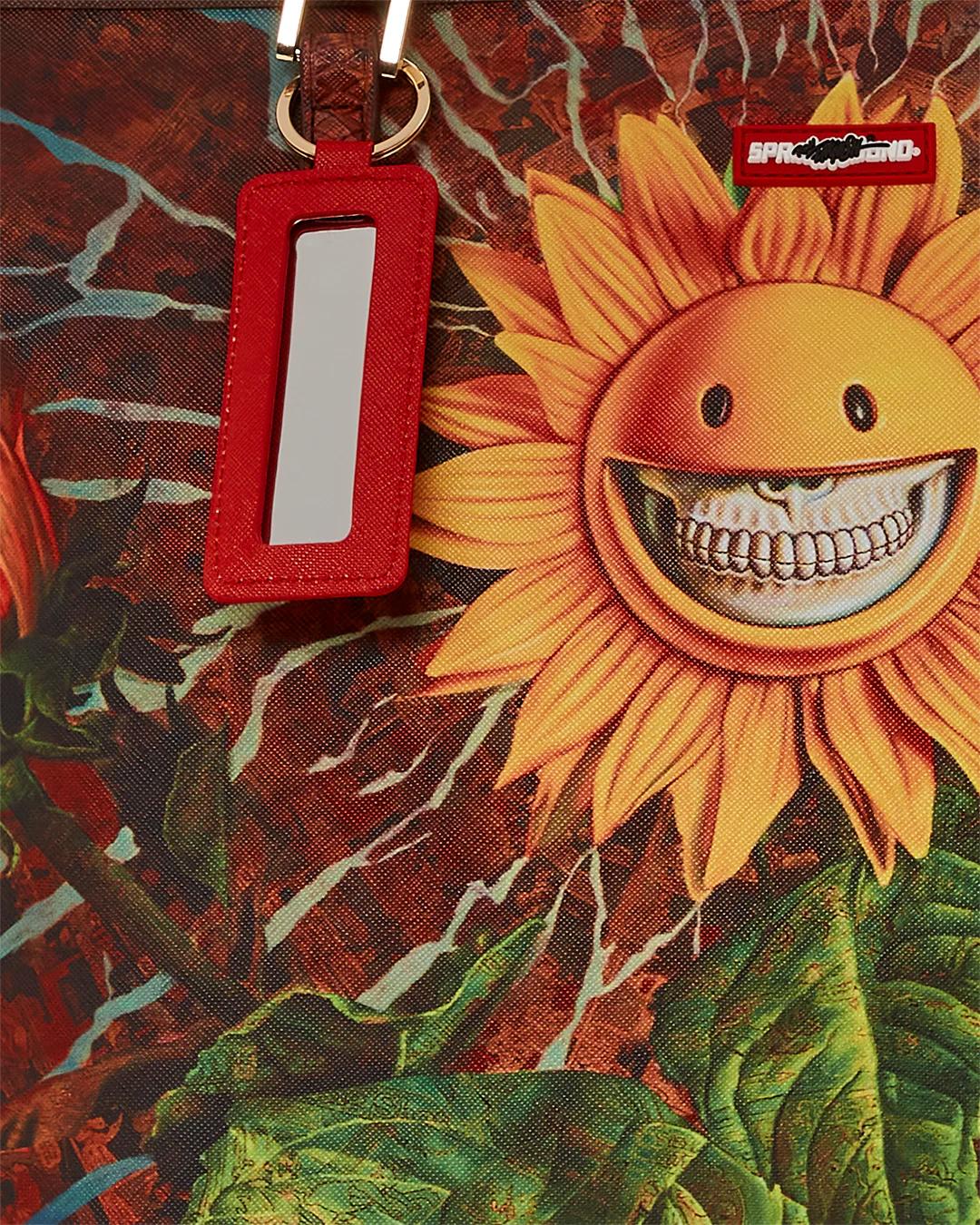 Sprayground Signature | SUNFLOWER GRIN RON ENGLISH COLLAB TOTE