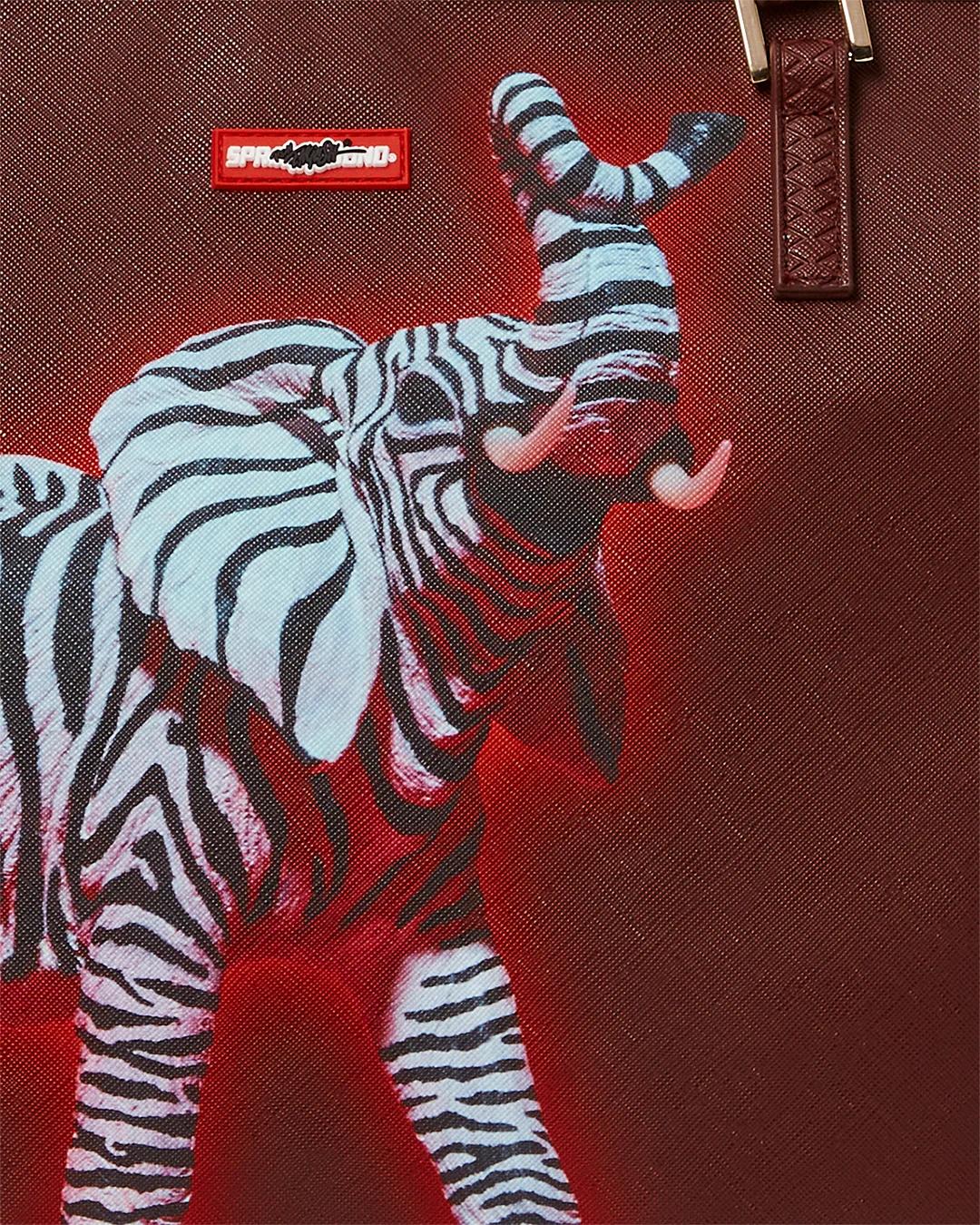 Sprayground Classic | ZEBRA ELEPHANT RON ENGLISH COLLAB TOTE