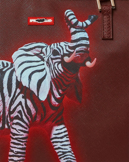 Sprayground Classic | ZEBRA ELEPHANT RON ENGLISH COLLAB TOTE