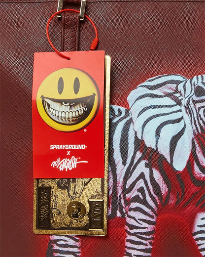 Sprayground Classic | ZEBRA ELEPHANT RON ENGLISH COLLAB TOTE