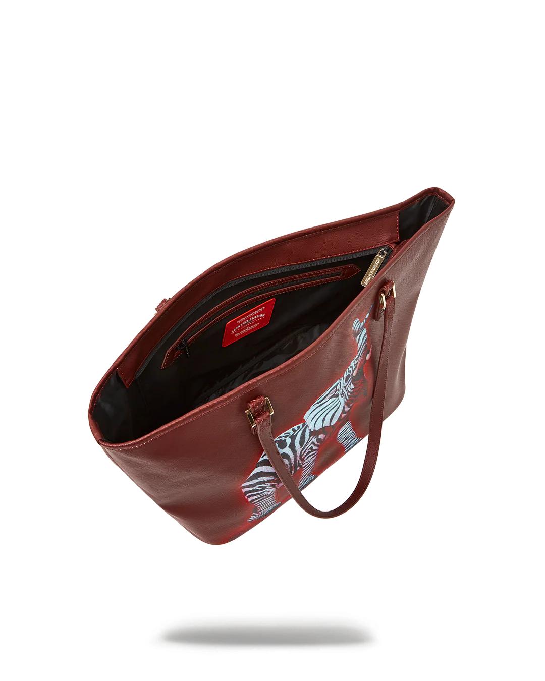 Sprayground Classic | ZEBRA ELEPHANT RON ENGLISH COLLAB TOTE