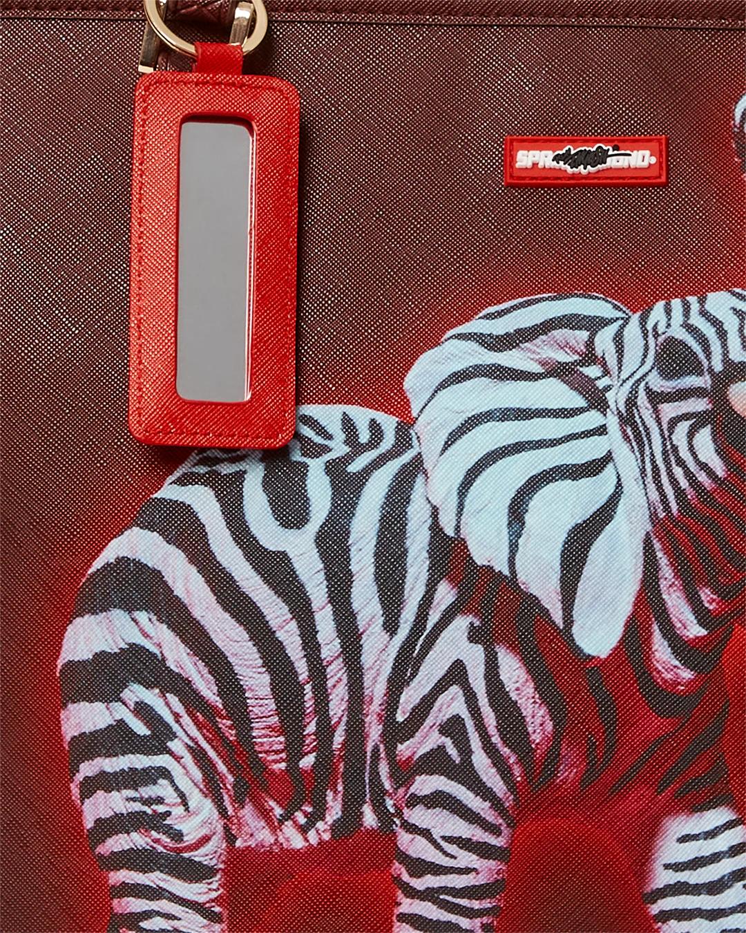 Sprayground Classic | ZEBRA ELEPHANT RON ENGLISH COLLAB TOTE