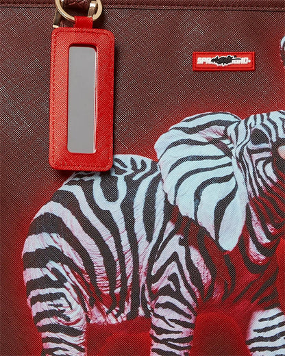 Sprayground Classic | ZEBRA ELEPHANT RON ENGLISH COLLAB TOTE