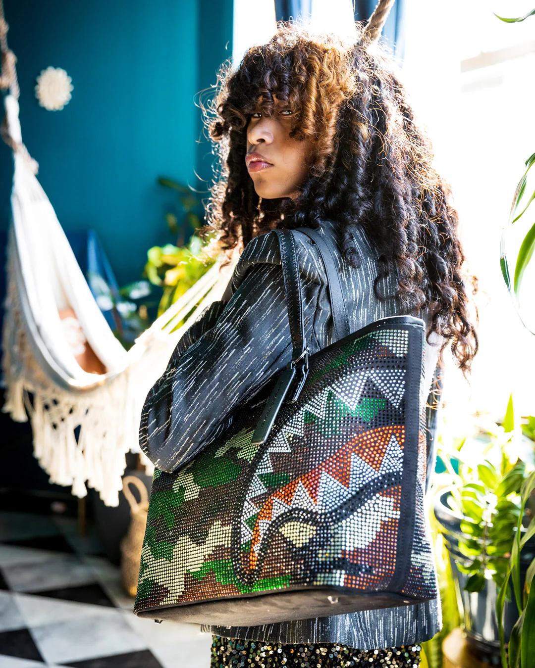 Sprayground Premium | TRINITY CAMO TOTE