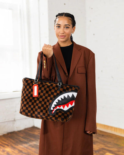 Sprayground New | FURRR SHARKS IN PARIS TOTE