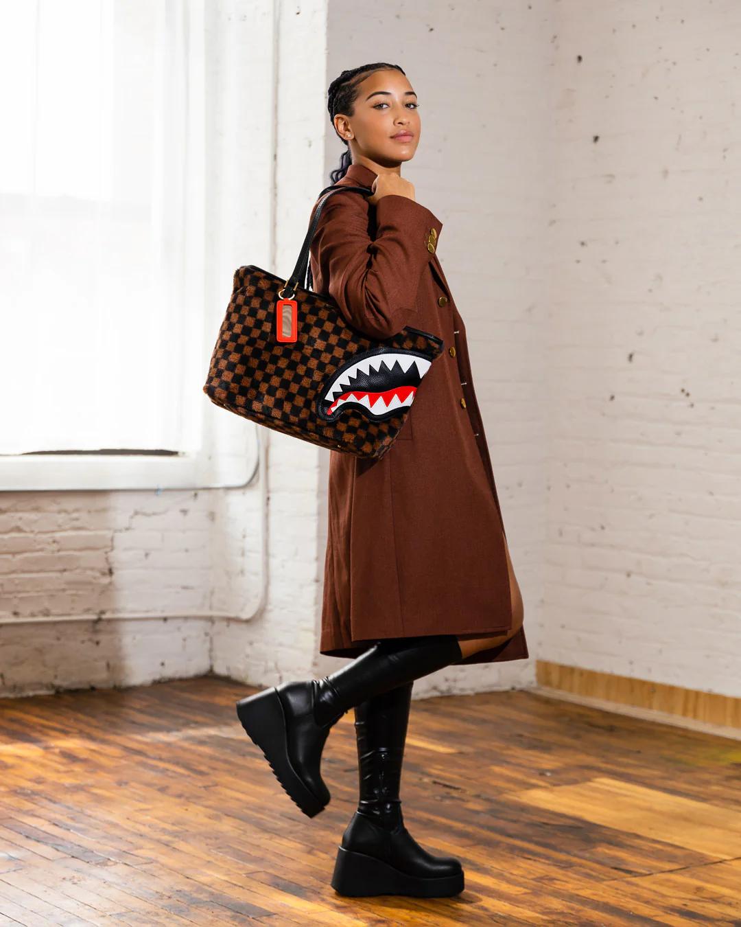 Sprayground New | FURRR SHARKS IN PARIS TOTE