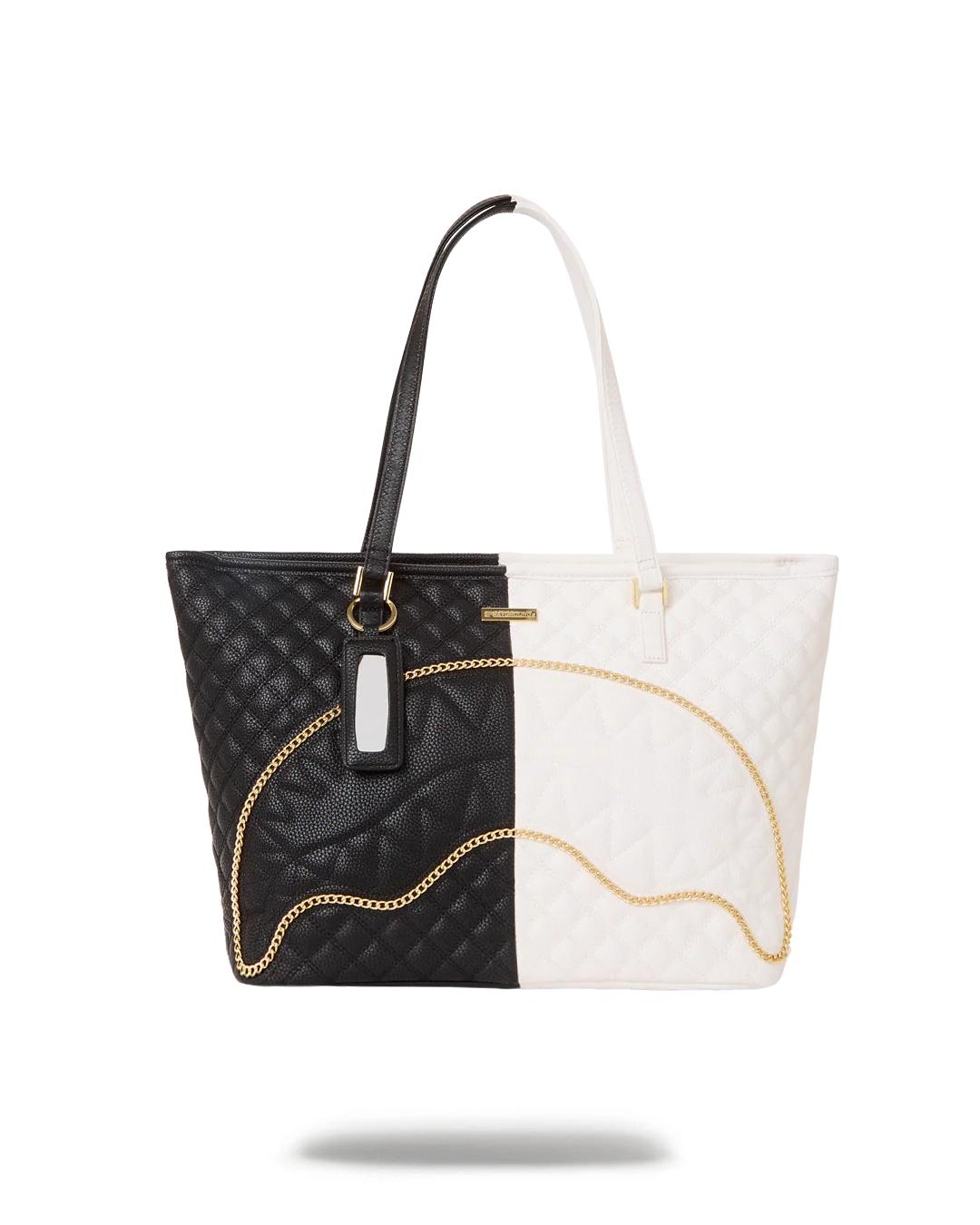Sprayground Signature | LEVELED UP SPLIT QUILT SHARK TOTE