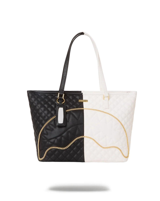 Sprayground Signature | LEVELED UP SPLIT QUILT SHARK TOTE