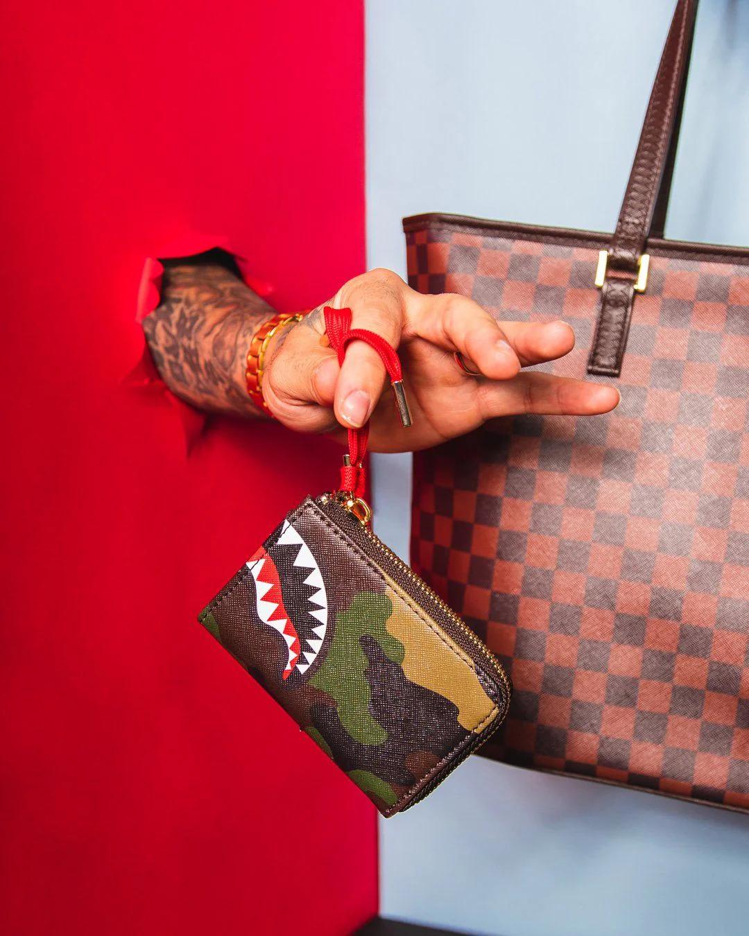 Sprayground Premium | CHECKS IN CAMOFLAUGE WALLET