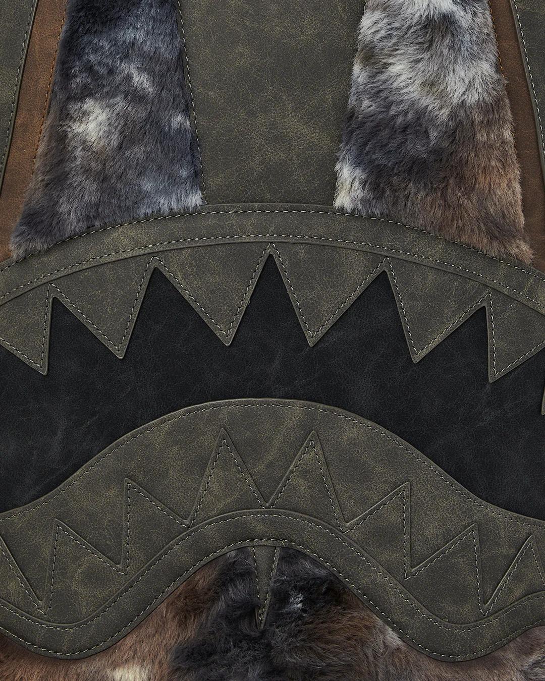 Sprayground Recommended | FOUNDATION DAYS FUR COAT SHARK BACKPACK