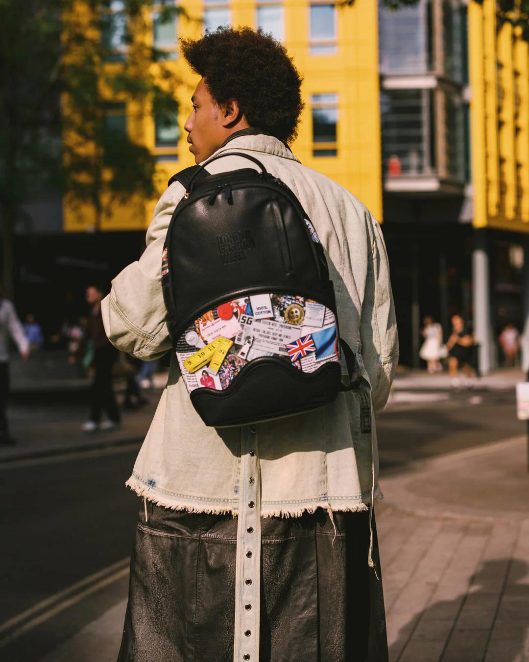 Sprayground Signature | LONDON FASHION WEEK MOODBOARD MONTAGE BACKPACK