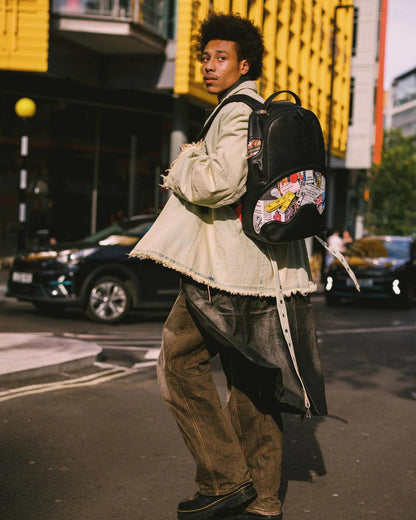 Sprayground Signature | LONDON FASHION WEEK MOODBOARD MONTAGE BACKPACK