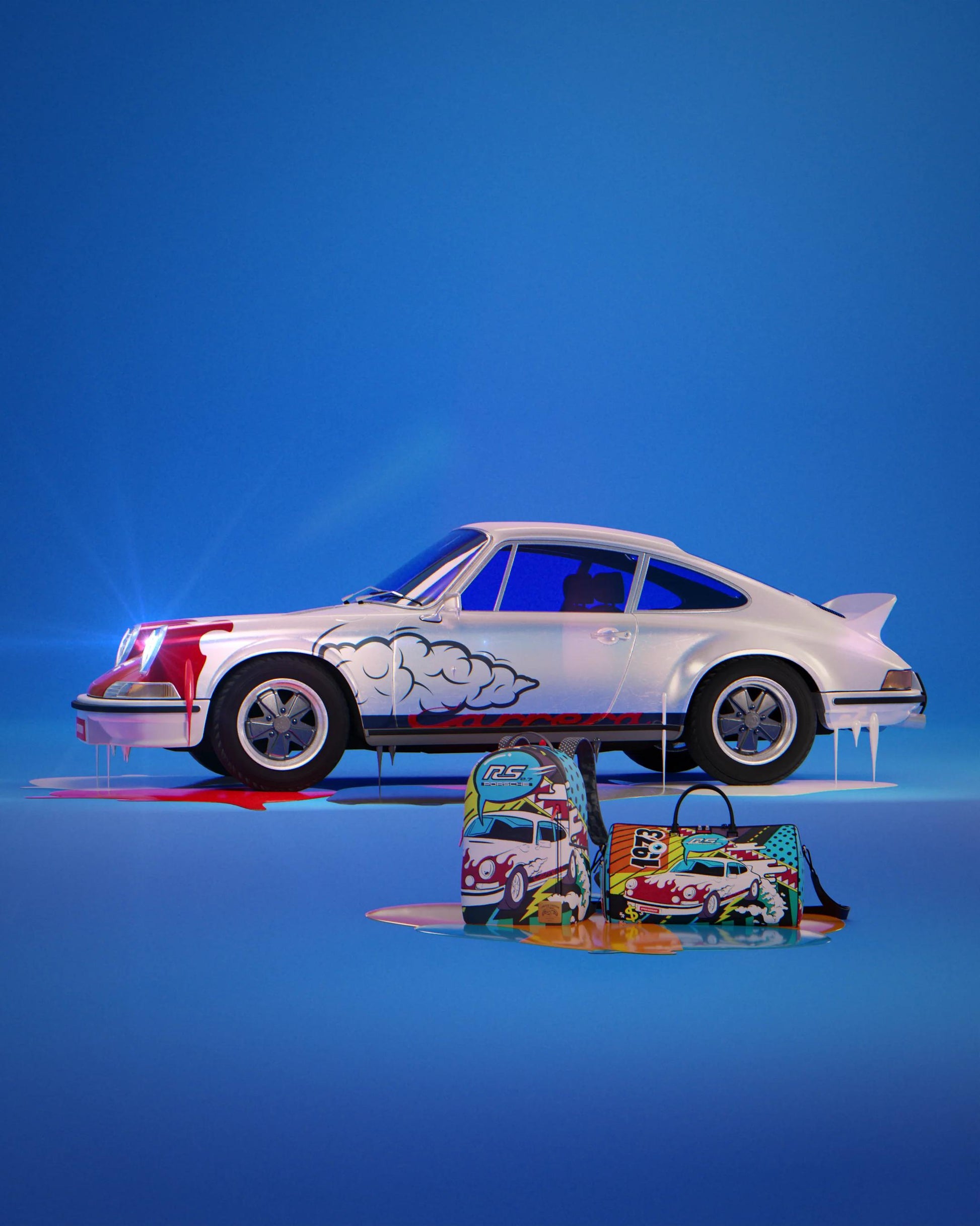 Sprayground Featured | PORSCHE 1972 COLLAB DUFFLE (ONLY 1,911 UNITS MADE)