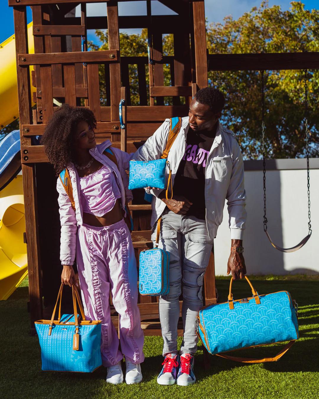 Sprayground Recommended | ILLUCHAINS TURQ TOTE