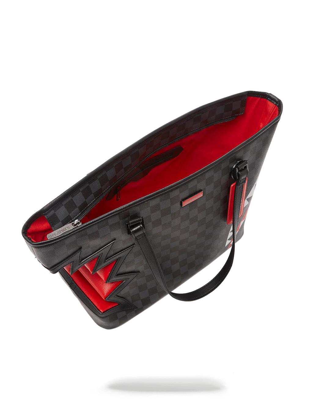 Sprayground New | SHARK BITE SHARKS IN PARIS GRAY TOTE