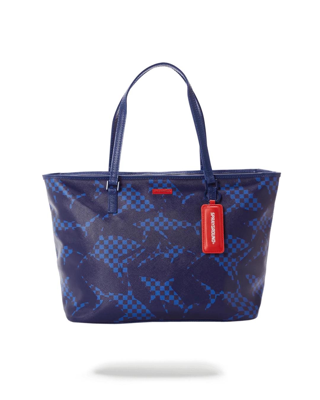 Sprayground Classic | SHARK CHECK (BLUE) TOTE