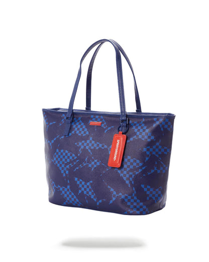 Sprayground Classic | SHARK CHECK (BLUE) TOTE