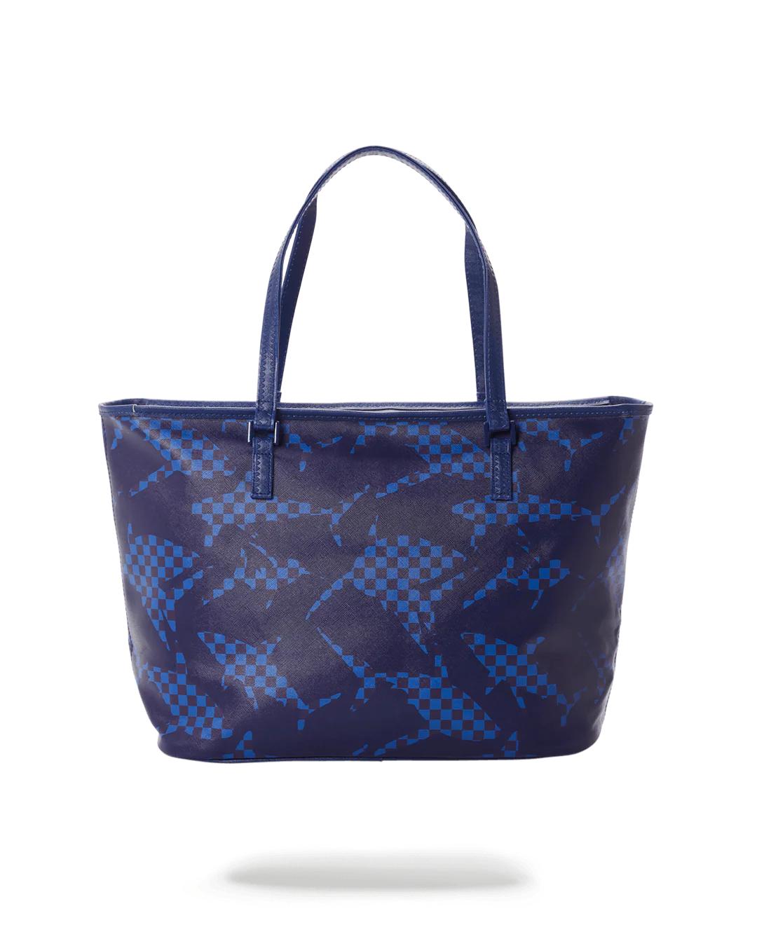 Sprayground Classic | SHARK CHECK (BLUE) TOTE