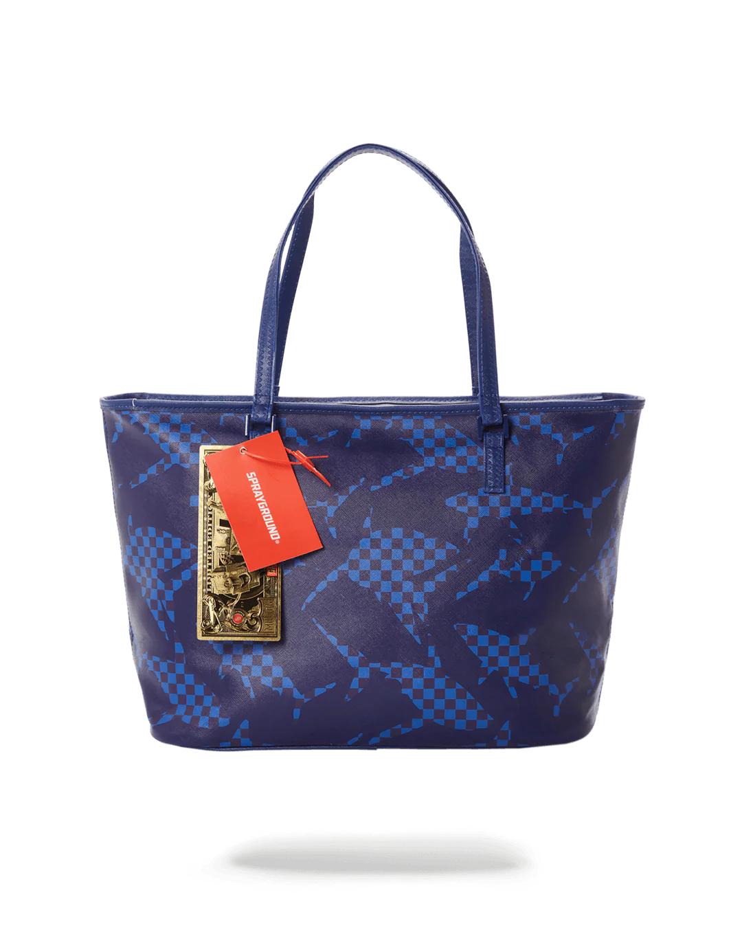 Sprayground Classic | SHARK CHECK (BLUE) TOTE