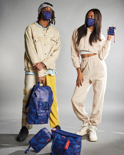Sprayground Classic | SHARK CHECK (BLUE) TOTE