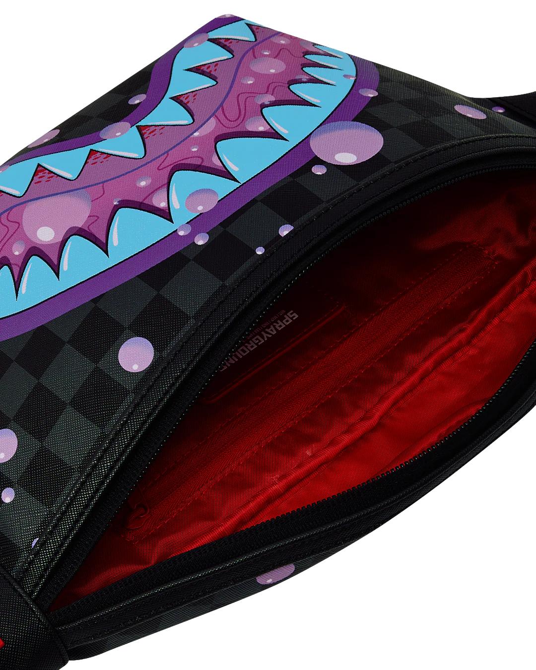Sprayground Essential | PURPLE SLIME SHARK SAVVY CROSSBODY