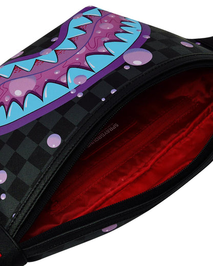 Sprayground Essential | PURPLE SLIME SHARK SAVVY CROSSBODY