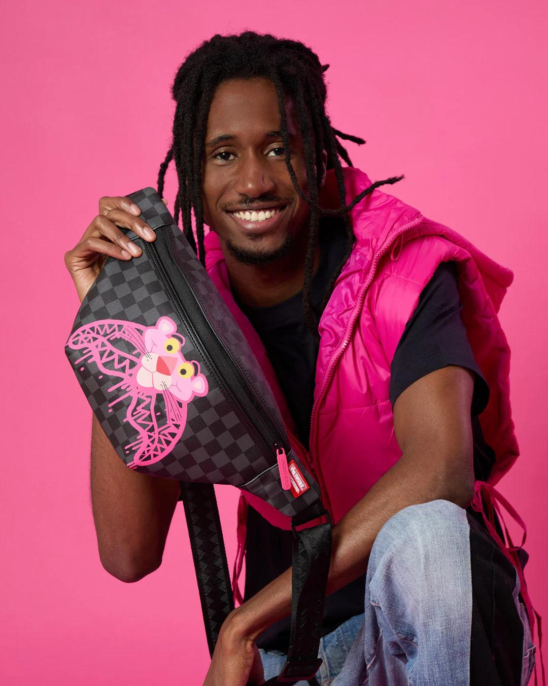 Sprayground New | PINK PANTHER DIAMOND SHARK SAVVY CROSSBODY