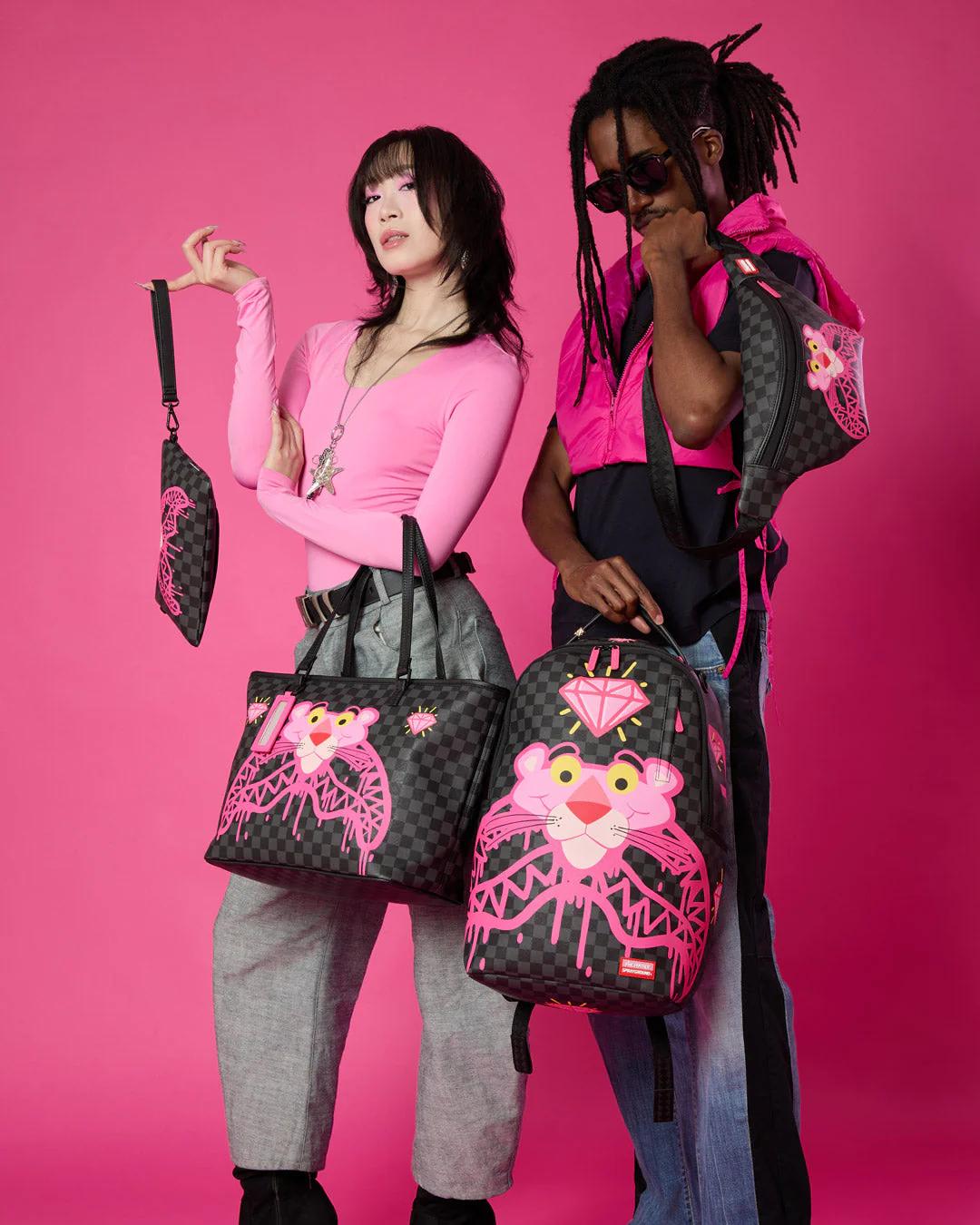 Sprayground New | PINK PANTHER DIAMOND SHARK SAVVY CROSSBODY