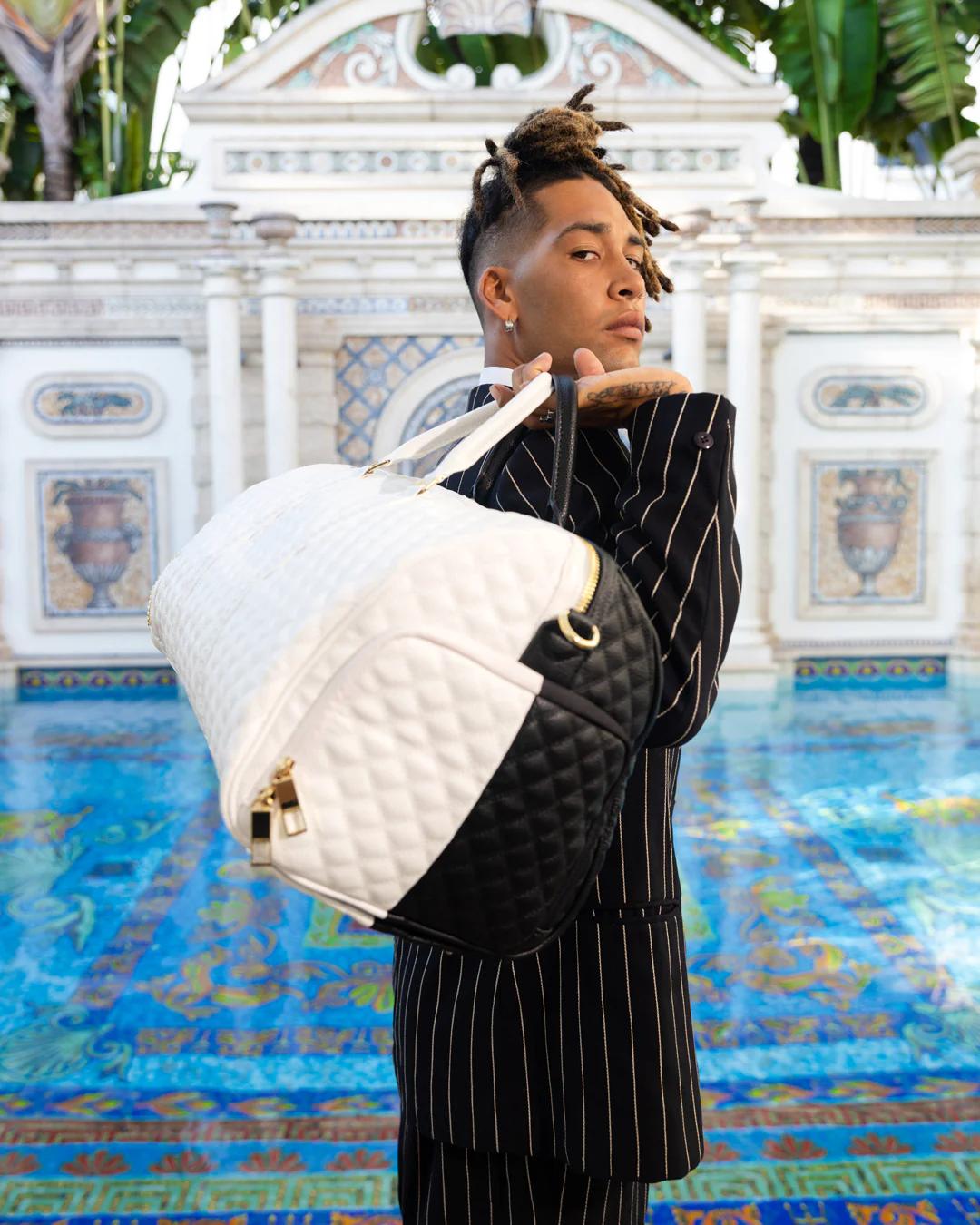 Sprayground Best Seller | LEVELED UP SPLIT QUILT SHARK DUFFLE