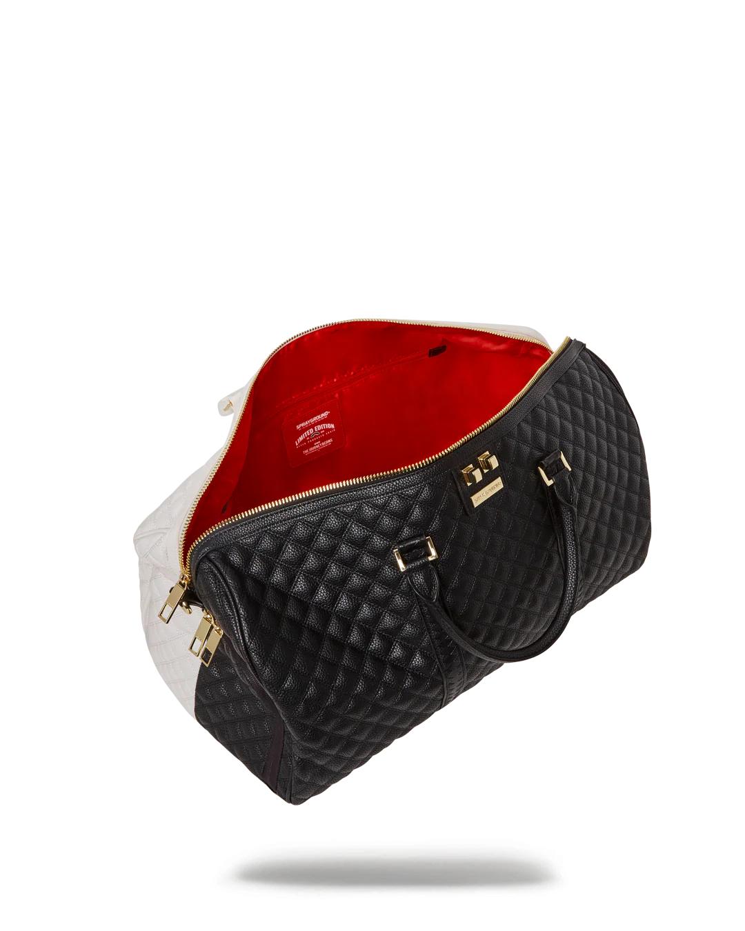 Sprayground Best Seller | LEVELED UP SPLIT QUILT SHARK DUFFLE
