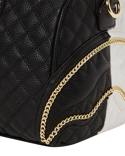 Sprayground Recommended | LEVELED UP SPLIT QUILT SHARK MINI DUFFLE