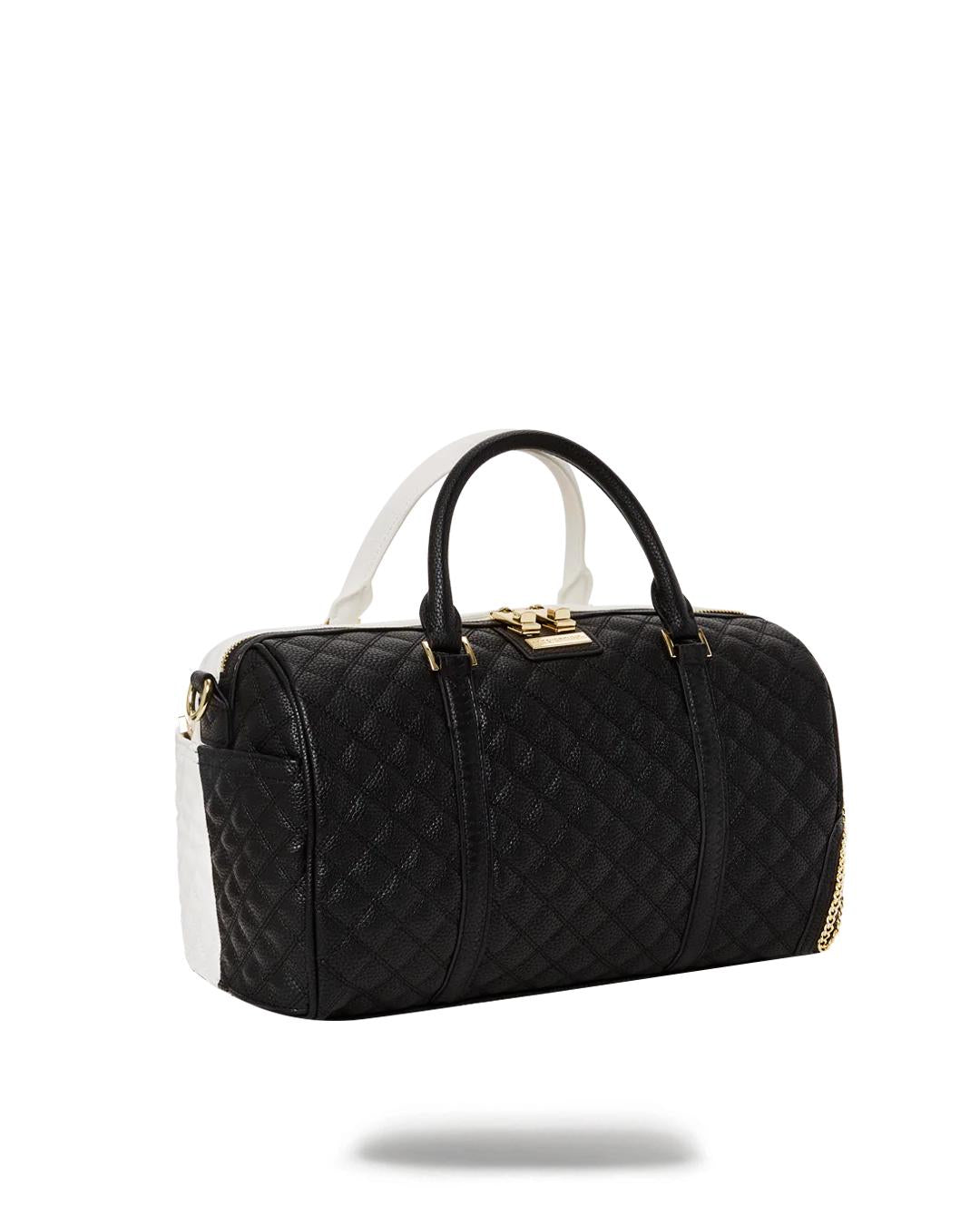 Sprayground Recommended | LEVELED UP SPLIT QUILT SHARK MINI DUFFLE