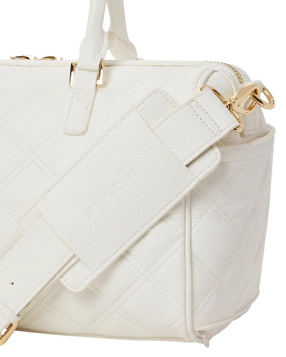 Sprayground Trending | RIVIERA LE BLANC GOLD CHAIN SHARK MINI DUFFLE