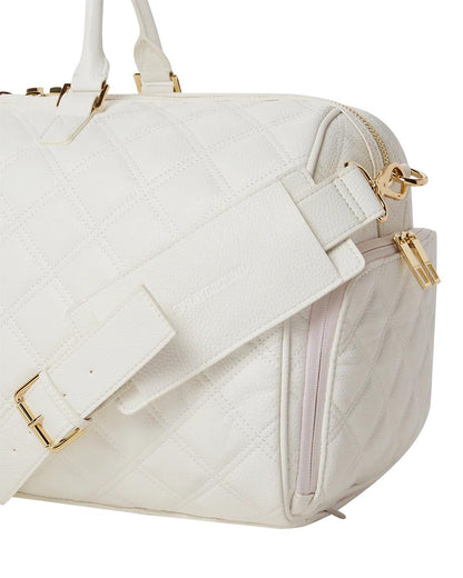Sprayground Best Seller | RIVIERA LE BLANC GOLD CHAIN SHARK DUFFLE