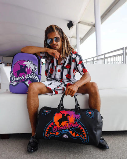 Sprayground New | MIAMI BEACH POLO COLLAB DUFFLE (BLACK)