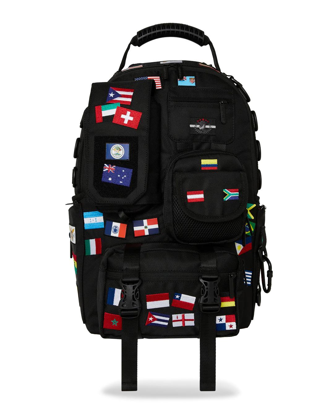 Sprayground Premium | JAMES FIRST CLASS GLOBAL FLAGS SPECIAL OPS CARGO BACKPACK