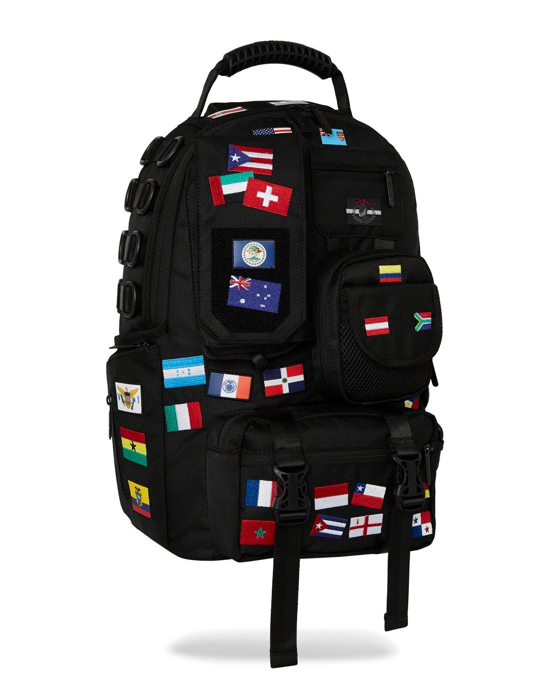 Sprayground Premium | JAMES FIRST CLASS GLOBAL FLAGS SPECIAL OPS CARGO BACKPACK