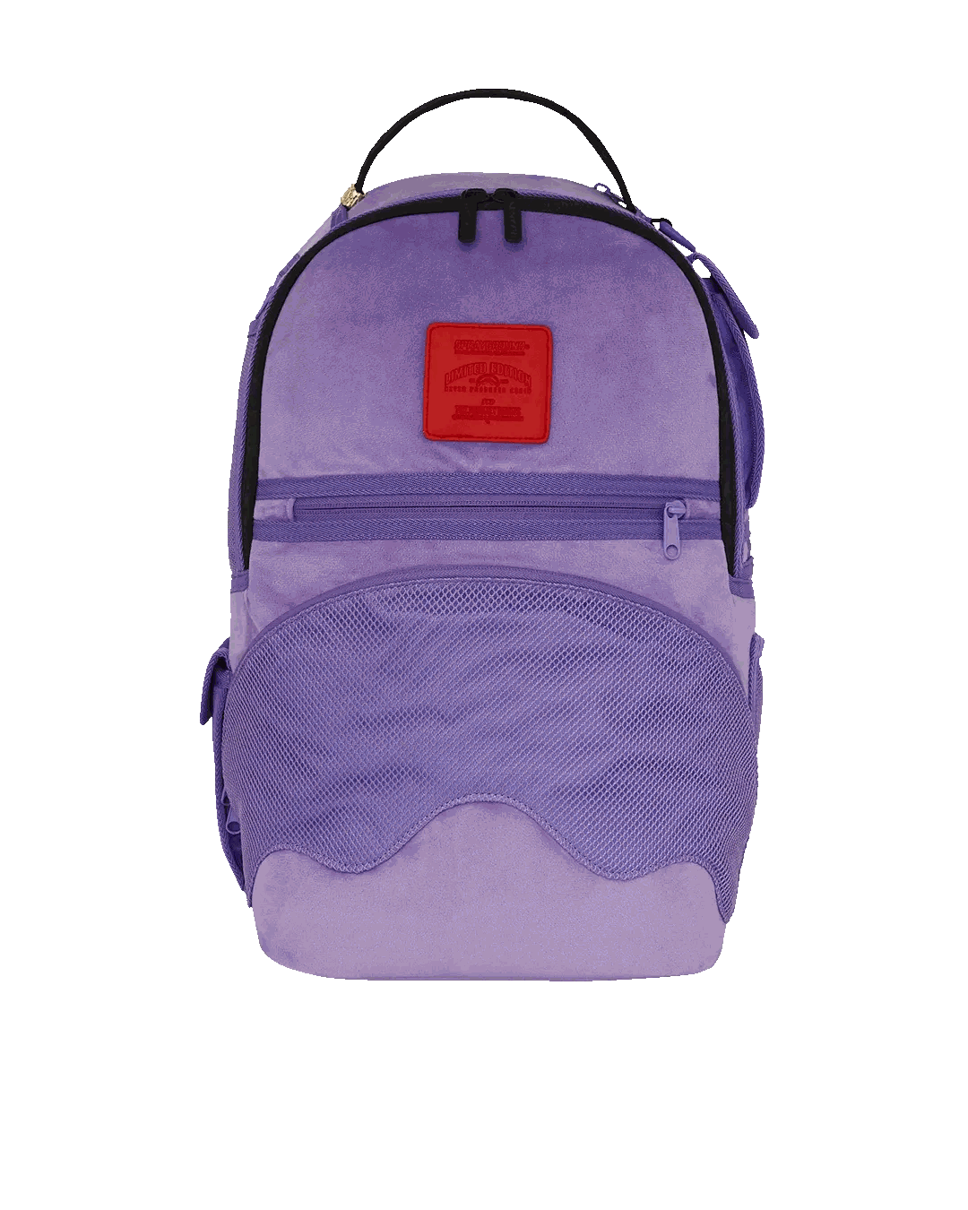Sprayground Exclusive | NOOO WAY!!! A REVERSIBLE BACKPACK - PURPLE VELOUR TO OG SHARKS IN PARI