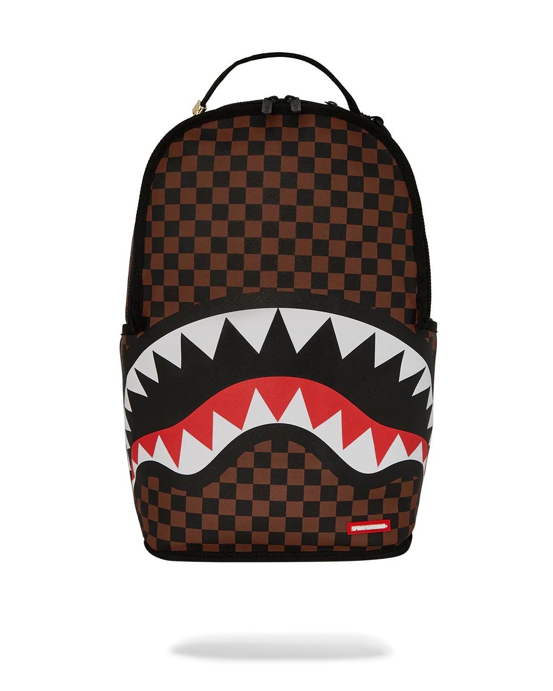 Sprayground Exclusive | NOOO WAY!!! A REVERSIBLE BACKPACK - PURPLE VELOUR TO OG SHARKS IN PARI