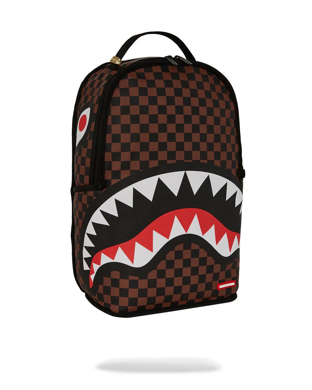 Sprayground Exclusive | NOOO WAY!!! A REVERSIBLE BACKPACK - PURPLE VELOUR TO OG SHARKS IN PARI