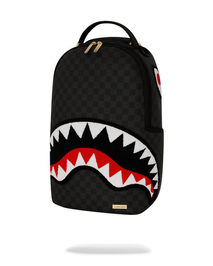 Sprayground Exclusive | LIGHTS OUT SHARKS IN PARIS CHENILLE SHARK BACKPACK